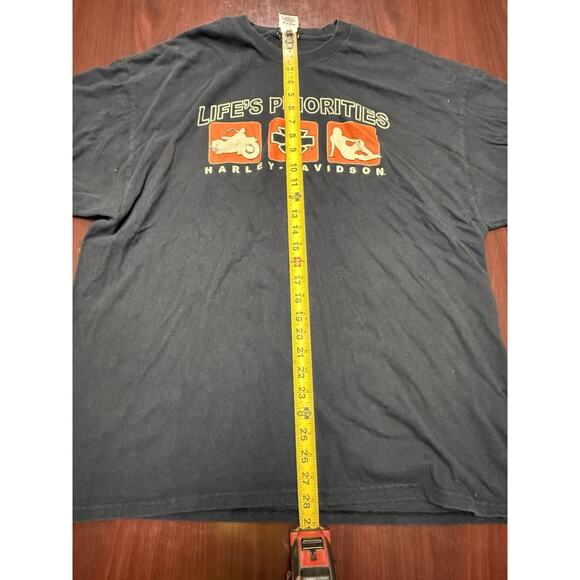 APPALACHIAN HARLEY DAVIDSON 2XL LIFE'S PRIORITIES TSHIRT - Picture 7 of 11